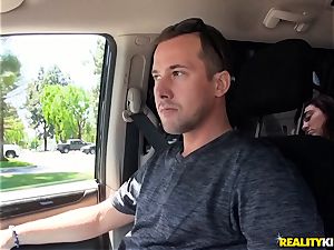Monique Alexander blows a immense meatpipe in the car