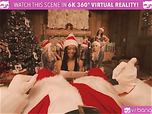 VRBangers Christams fuckfest With Eight jaw-dropping Elves