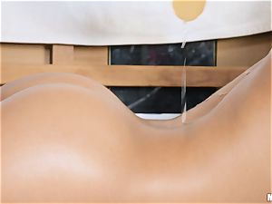 super-steamy sauna sex with Liv Revamped