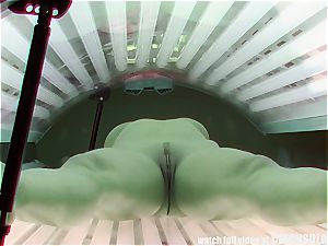 spycam Hidden webcam in Public Solarium
