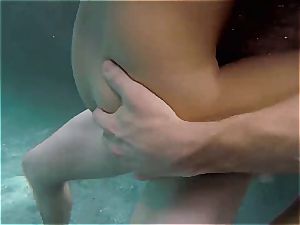 Ashley Adams humped in the pool